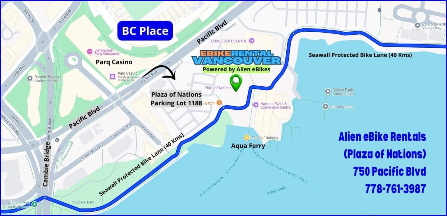 Plaza of Nations Expo 86 Location Map