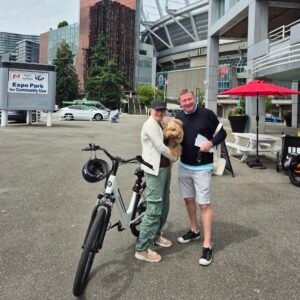 Bubba getting love after E-Bike Ride